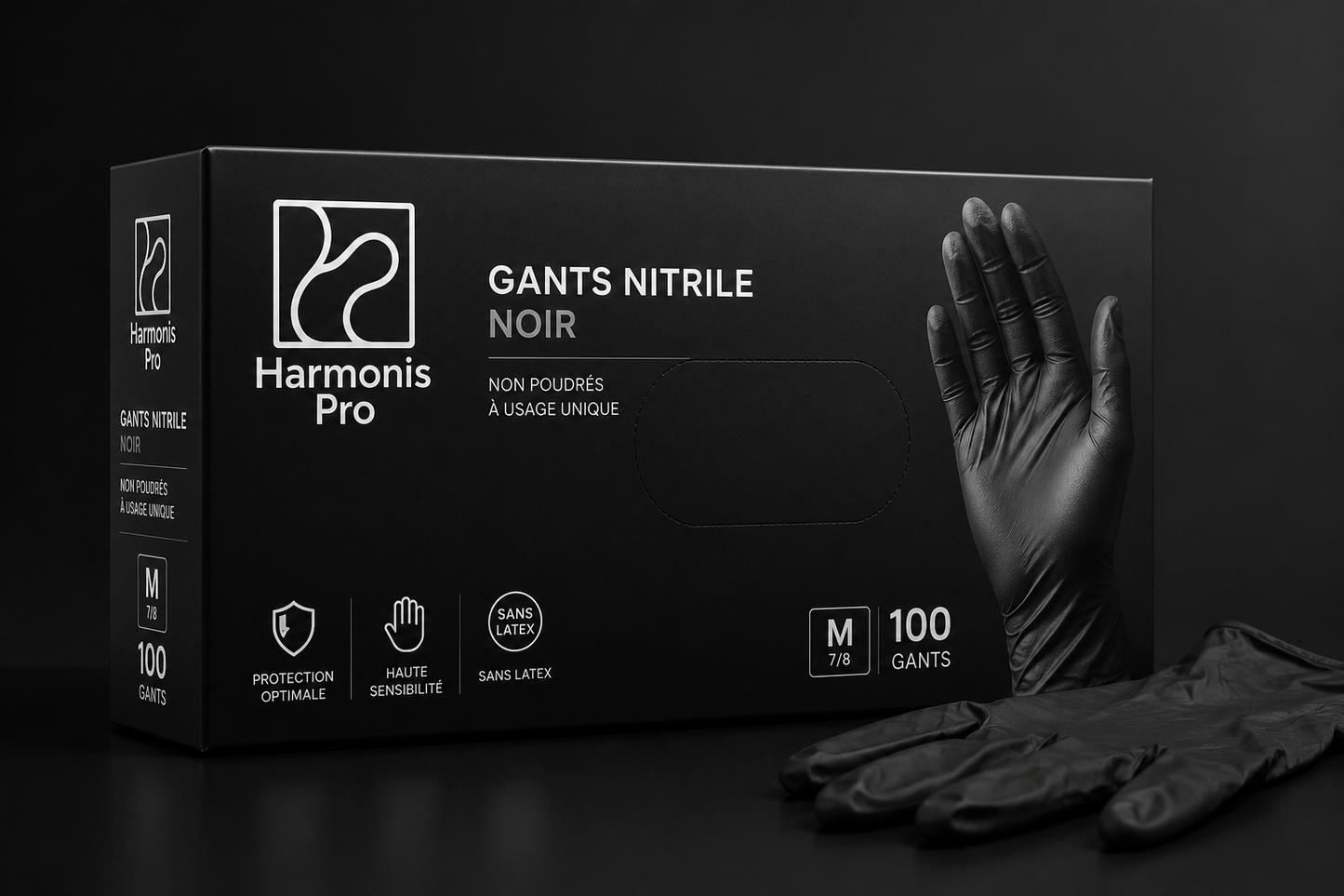 Gant Nitrile Noir taille XL