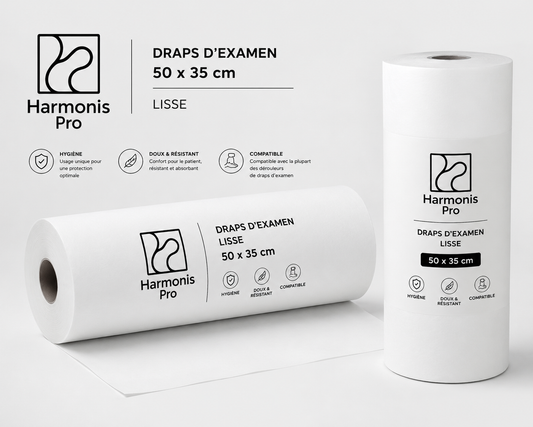 Draps d’examen lisses 50 × 35 cm